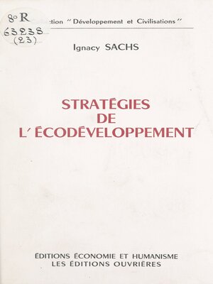 cover image of Stratégies de l'écodéveloppement